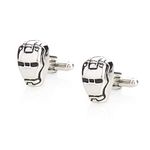 Shining Jewel Elegant Fancy and Designer Silver Plated Avenger Cufflinks for Men - Superhero Ironman Design (SJ_7106)