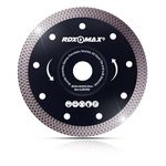 RDXMAX ® 125mm Diamond Cutting Discs for Angle Grinder - Super Thin Fast, Clean Cut on Porcelain, Granite, Marble, Concrete, Tiles, Stones, Bricks & Ceramics- 4.5" Wheel - Size 125 x 1.4 x 22.23mm