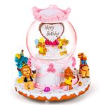 Birthday Music Box Snow Globe - Bday Gift for Daughter Wife Girlfriend Women Present Musical Box with Light Play Happy Birthday to You