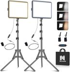 2-Pack LED Video Light Kit, NiceVee