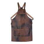 LeatherShire Leather Tool Working Apron | 12 Pocket Tool Apron | Unisex Leather Apron | Cross Body Back Straps Adjustable | Woodworking | Gardening Apron