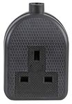 Pro Elec 0138-BK 1-Gang Rubber Trailing Socket, 13A, 250V, Black