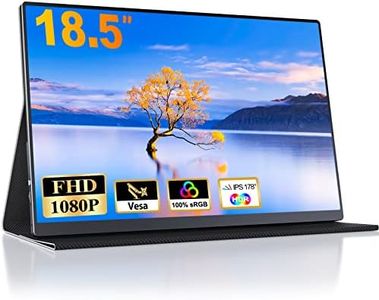 CUIUIC Moniteur de Jeu Portable 18,5 Pouces, écran IPS FHD avec HDR 1080P 100% sRGB, Connexion HDMI et USB Type-C, VESA, deuxième écran pour Ordinateur portable/PS4/5/Xbox/téléphone
