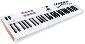 Arturia KeyLab Essential 49 - 49 Key USB MIDI Keyboard Controller with Velocity Sensitive Synth Action Keys, 8 Drum Pads, 9 Faders, 9 Knobs and Analog Lab V Software Included