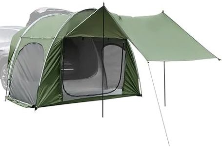 Alpen Outdoor Car Hatchback Tent Waterproof Windproof Tailgate Extension with Awning Shade for 4-6 Persons Outdoor Camping Gatherings Universal Fit Most SUV/Van/MPV/CUV