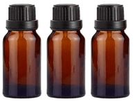 Mkd2 Rise Empty Amber Glass Bottle 100 ml, Set of 3 pcs with Leak Proof Euro Dropper Black Cap. Ideal to Store Essential Oils, Fragrances, Medicines, DIY Perfumes, Homeopathy & Refillable