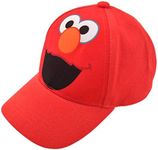 Sesame Street Toddler Boys' Elmo Cotton Baseball Cap, Light Red, Age 2-4