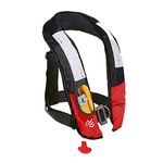 Eyson Inflatable Life Jacket Life Vest Highly Visible Manual for Adults (Black)