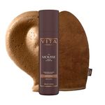 VITA LIBERATA, Tinted Tanning Mousse Medium 200ml & Mitt Bundle, Fast Drying Formula, Tinted for even & streak-free application, Natural & Organic Ingredients, Tanning Mitt for Flawless Application