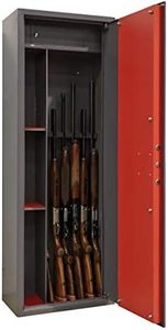ARREGUI Pointer ARM061350 Armoire à 6 fusils en Acier avec Coffre Intérieur et 3 Étagères | Coffre-fort Armes à Feu | FRANCE, BELGIQUE, ITALIE : valide toutes armes | ESPAGNE, PORTUGAL : non homologué