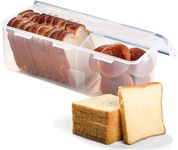 Lock & Lock Easy Essentials Food Storage lids/Airtight containers, BPA Free, Bread Box-21.1 Cup, Clear