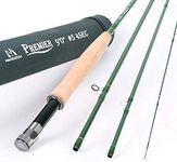 MAXIMUMCATCH Maxcatch 3-12wt Medium-fast Action 4-Piece Premier Fly Rod-IM8 Carbon Blank for High Performance,with AA Cork Grip Hard Chromed Guides and Cordura Tube (Premier Series, 9' 9wt 4sec)