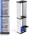 Nargos Video Game Storage Stand Tower for PS5/ PS4/ PS3/ Xbox Series S & X/Xbox one Game, Universal Game Disc Holder Vertical Stand Organizer Tower