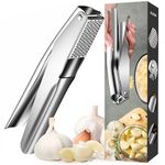 KAITION 304 Stainless Steel Garlic Press, Easy-Clean, Mess-Free Pressing