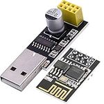 AZDelivery ESP8266 ESP-01S Serial Wireless WLAN WiFi Transceiver Module 1MB Flash 80MHz with CH340G USB Converter Adapter compatible with Arduino and Raspberry Pi Including E-Book!