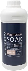 Magnesium Soak - 100% Pure Zechstein Transdermal Magnesium Oil Bath Soak for Relaxation, Skin Health, and Wellness - Magnesium Foot Soak and Bath Soak - 32oz