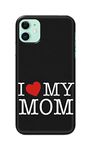 PRINTFIDAA I Love My Mom Printed Designer Hard Case for Apple iPhone 11 (6.1"), A2221, A2111 Back Cover -(4V) SES1006