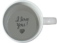 I Love You Coffee Mug, Girlfriend Mug, Boyfriend, Father, Grandmother, Bottom Mug, Hidden Message, Secret Message, Funny, Cool, Coffe Cup