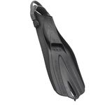SCUBAPRO GO Travel Scuba Diving Fin for Snorkeling, Diving and Swimming, Black Fin with Grey Bungee Open Heel Strap, 2XL
