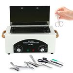 High Temperature Sterilizer Heat Box Temperature Sterilizing Ideal for Nail Art Salon Manicure Disinfecting Hair Dental Hygiene Tool Dry Heat Sterilizer