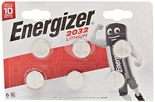 Energizer 3 Volt Lithium CR2032 Batteries - Pack of 6