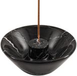 Radicaln Marble Incense Holder Black 5.5" Inch Handmade Incense Holder for Sticks with 9 Incense Holes - Ideal for Room Décor - Incense-Sticks - Ash Trays Indoor - Incense Burner