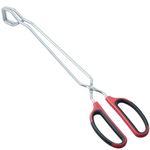 HINMAY Extra Long Scissor Tongs 15-Inch Stainless Steel Barbecue Grilling Tongs