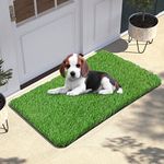 Findosom Artificial Grass for Dogs, 30"x18" Professional Dog Pee Pads, Realistic Artificial Turf Grass Door Mat for Front Door Mats Patio Home Garden DIY Decoration