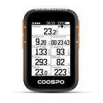 CooSpo Bike Computer, GPS Wireless Cycle Speedometer Odometer 2.4 Inch with BLE5.0 ANT+ Function