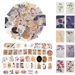 HASTHIP® 55 Pcs Stickers Set Mucha Girls Journal Stickers for Planner DIY Decorative Stickers for Scrapbook Journaling Diary Book Planner Art Project 55 Designs (Multi-color4)