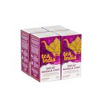 Tea India Chai Tea Bags (4 Packs of 40 Biodegradable Tea Bags) Rainforest Alliance Certified (Decaf Masala Chai)