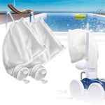 gulrear Replacement for Polaris Pool Cleaner Parts, Come with 2 pcs Compatible Polaris 280 Bag and 6 pcs Sweep Hose Scrubber Fit Polaris 280 480 Pool Cleaner All Purpose Filter Bag for Most Debris