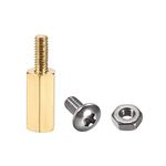 uxcell M2.5x6.5mm+6mm Male-Female Brass Hex PCB Motherboard Spacer Standoff Screw Nut Kit for FPV Drone Quadcopter, Computer & Circuit Board 120pcs