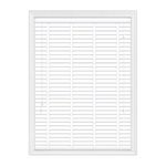 Home in Style 4 U FAUX WOOD VENETIAN BLINDS 50MM SLATS TRIMMABLE EASY FIT Kitchen Blind | Door Window Blinds (White with Tape, 90X150)