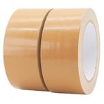 ROSEUP 2 Pack Duct Tape Heavy Duty,7.5 Mil Thickness,2 Inches x 30 Yards,Flexible,No Residue,Waterproof and Tear by Hand,Multi-Use for Indoor & Outdoor, Brown