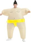 JYZCOS Inflatable Adult Sumo Wrestler Suits Wrestling Fancy Dress Halloween Costume One Size Fits Most