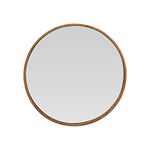 Creative Co-Op Round Rattan Framed Wall Mirror, 24x24 inches, Natural