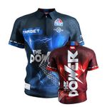 TARGET Darts Phil Taylor Dart Shirt 2025, Size: L | World Championship Mens Darts Shirt, Adult Cool Play Collarless Dart Top, Dartboards Top Men, The Power Player Edition T Shirt