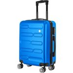 SA Products Cabin Suitcase | 34L Carry On Suitcase, Cabin Bag 55x40x20 with Combination Lock | Hard Shell Suitcase with 4 Wheels Cabin Luggage, Cabin Bags 55 x 40 x 20 Approved (Blue)