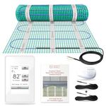 WarmlyYours TRT120-KIT-OW-1.5x09 TempZone Flex Electric Radiant Floor Heating Roll Kit, Wi-Fi Touch Screen Thermostat, 14 sq ft.