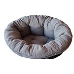 Ferplast Cushion for dog and cat bed SOFA' CUSHION 8 Padded spare cover for pet bed, Soft cotton washable, Adjustable with elastic cord, 85 x 62 x h 28,5 cm Grey