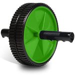 Everlast FIT Ab Wheel Roller - Dual Wheel Stability, Training Guide Included, Easy to Assemble, Slip-Resistant Handles, Great for Tightening Abs, Strengthening Core, Tone Upper Body