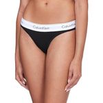 Calvin Klein Women's Thong, Black (Black), M