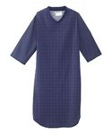 Mens Adaptive Hospital Patient Nightgowns Open Back Cotton - Argyle SMA