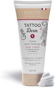 BIOCYTE Tattoo Derm 1 - Creme Hydratante Corps Après Tatouage - Huile de Tamanu, Beurre de Karité, Acide Hyaluronique, Aloe Vera - Sans Parfum - 100ml