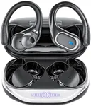 Wireless Earbuds Bluetooth Headphones 80Hrs Playtime Ear Buds IPX7 Waterproof Sports Earphones Wireless Charging Case Over-Ear Earhooks Headest