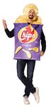 Rasta Imposta Potato Chips Bag Costume Snack Crispy Chip Dress Up Cosplay Party Costumes, Adult One Size Standard, Purple, One Size