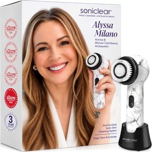 Michael Todd Beauty – Soniclear Petite – Facial Cleansing Brush System – 3-Speeds – Face Cleansing Brush & Exfoliating Face Brush