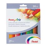 Pentel Arts Colour Colouring Pencils - 24 Colours - Pack of 24