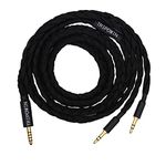 Linsoul Tripowin GranVia Upgraded OFC High Purity Headphone Audio Replacement Cable (Dual 3.5mm, 2m length, Black, 4.4mm Plug)